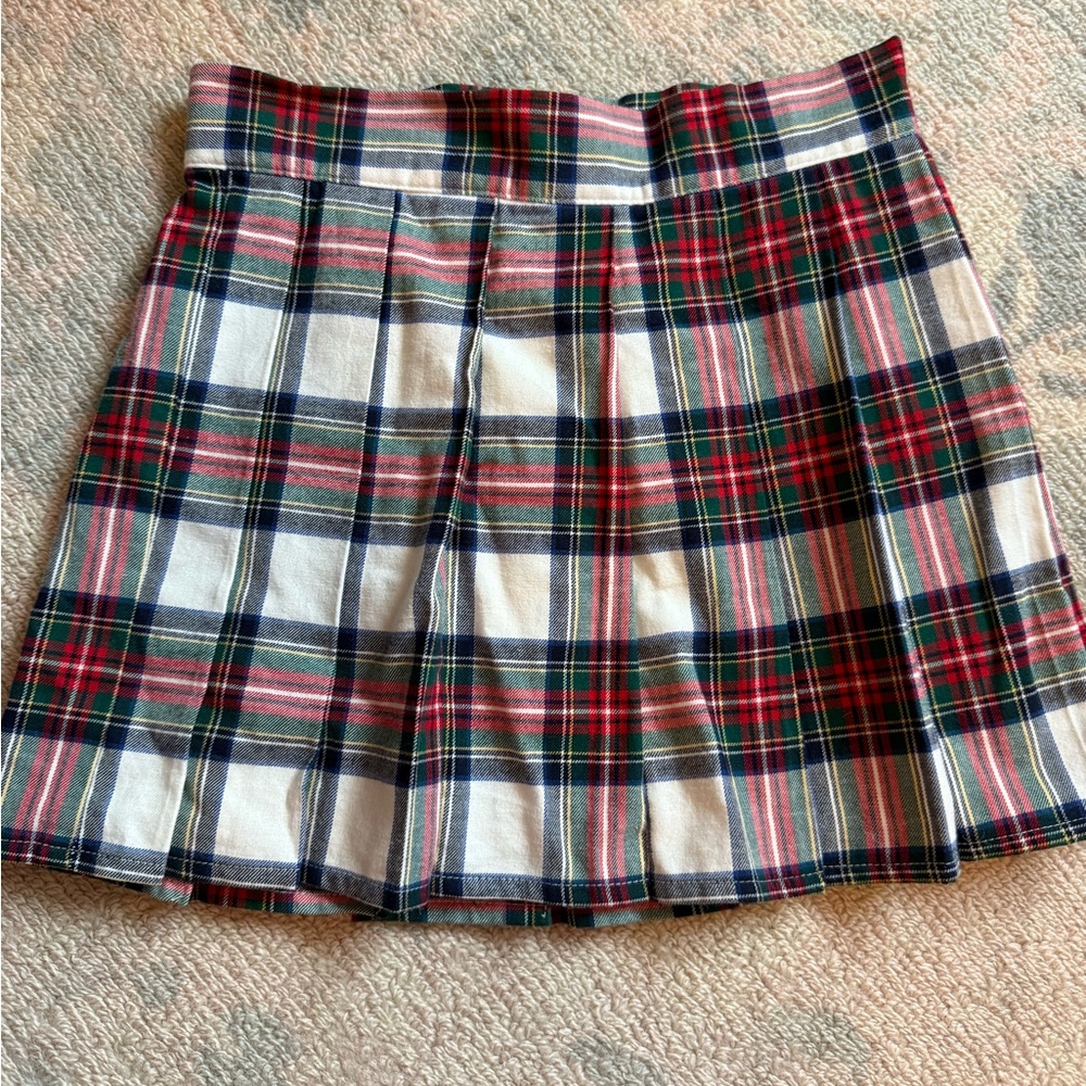 Janie and Jack Multicolor Plaid Skirt